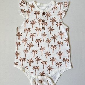 Organic Cotton Palm Flutter Bodysuit