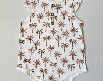Organic Cotton Palm Flutter Bodysuit
