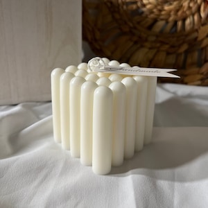Bubble Cube candle aesthetic, Soy wax candle Handmade, Home Decor