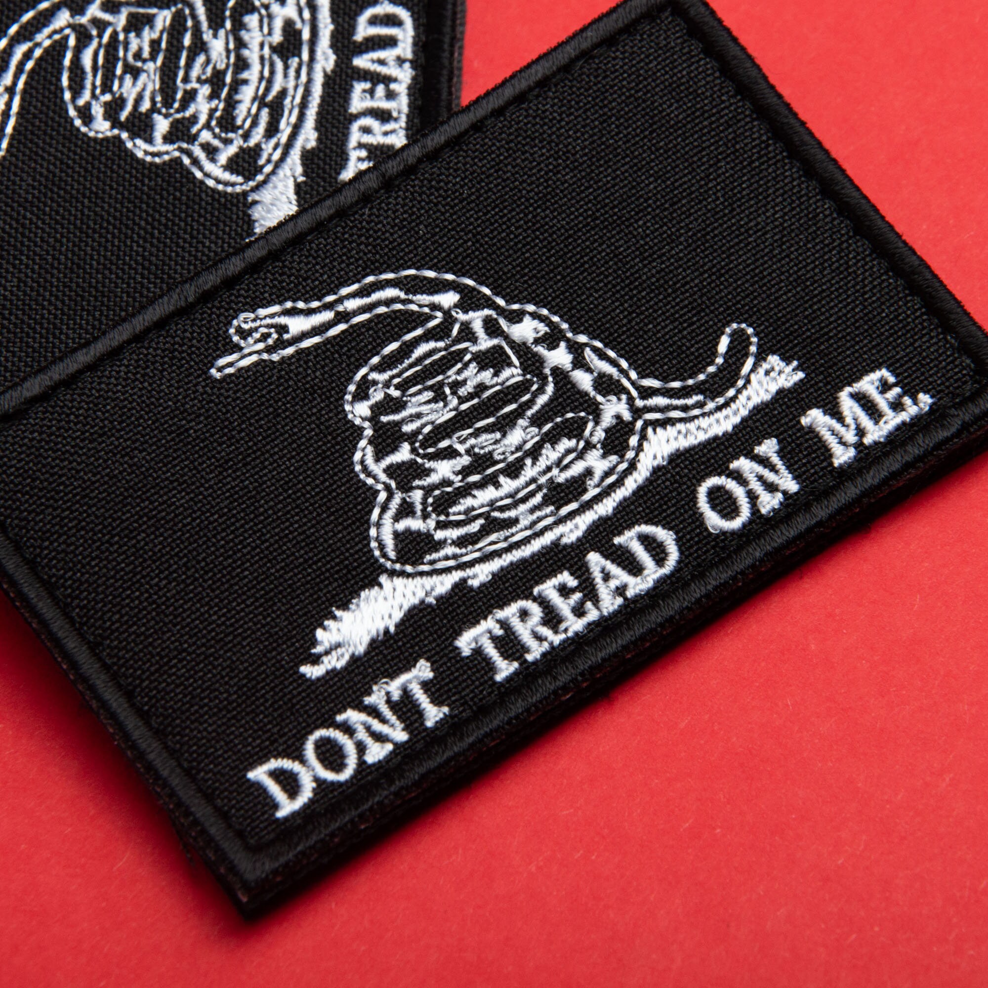 2-piece don't Tread on Me Patch Set, Velcro Patch, Snake Patch, Morale ...