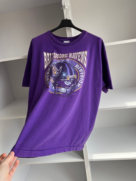 Vintage 1995 Baltimore Ravens T-Shirt Purple  90s… - image 8