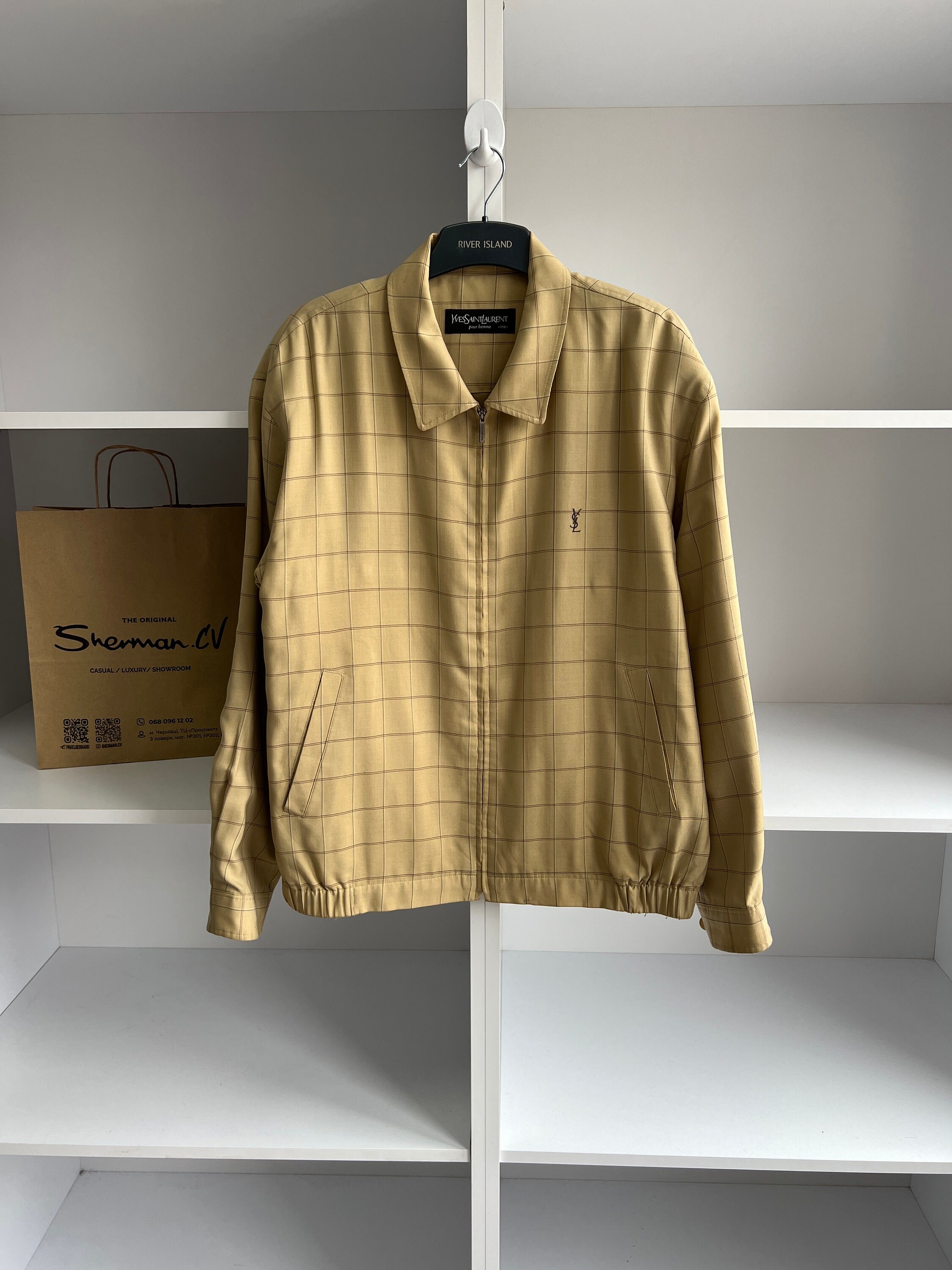 Vintage Yves Saint Laurent Jacket X Ysl Jacket Plaid Goldentex - Etsy