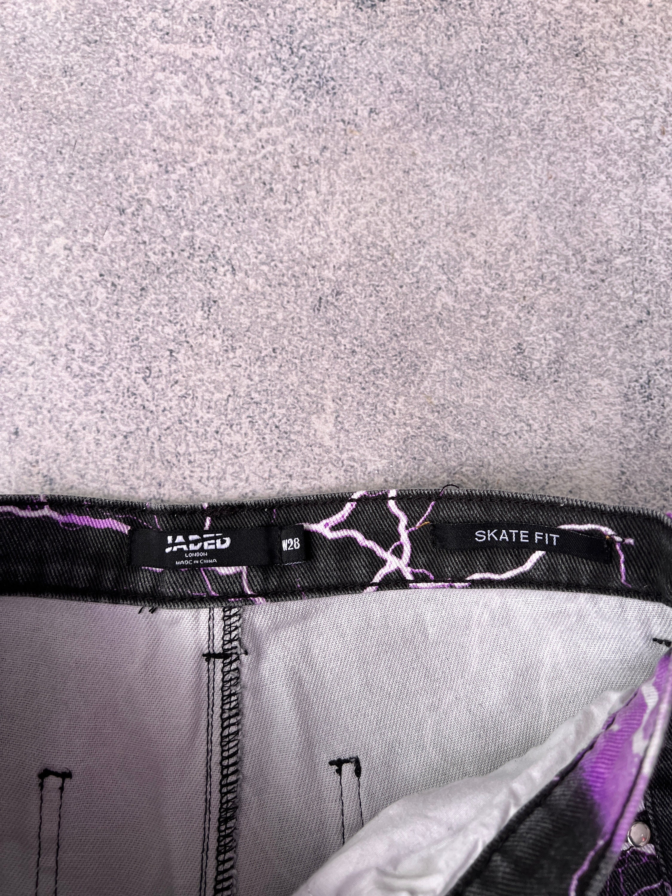 Vintage Jaded London Women's Purple Lightning Skate Y2k Vintage Jaded London Women's Purple Lightning Skate Y2k