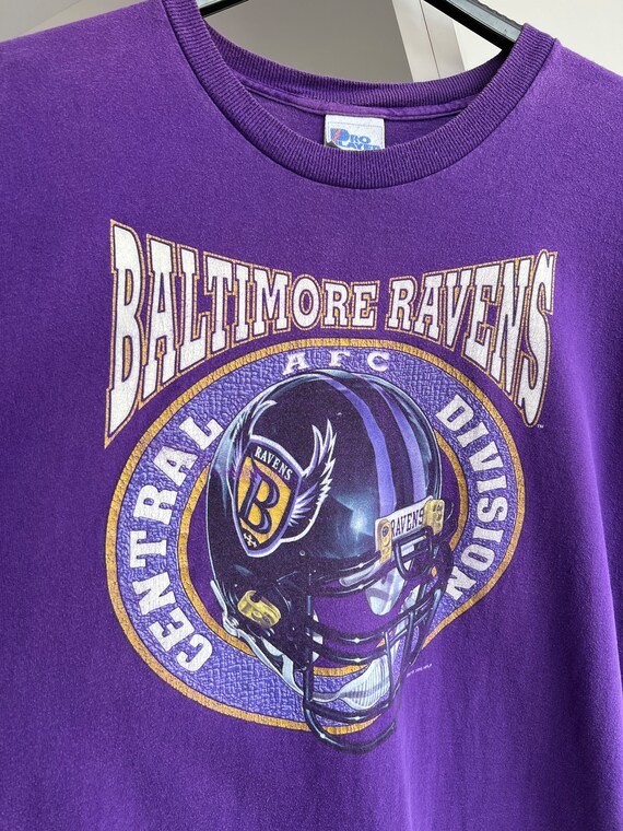 Vintage 1995 Baltimore Ravens T-Shirt Purple  90s… - image 6