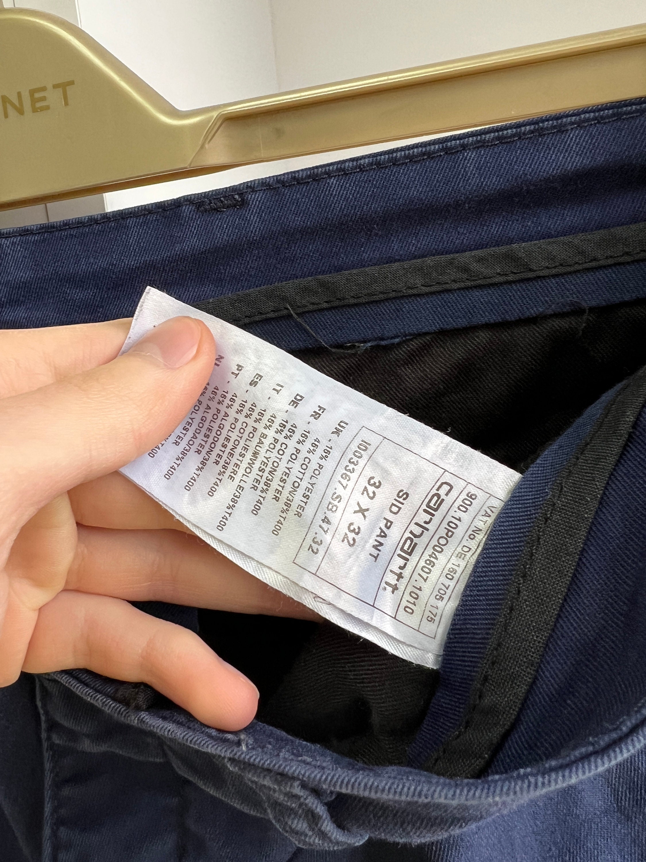 Vintage Carhartt WIP Sid pants chino blue