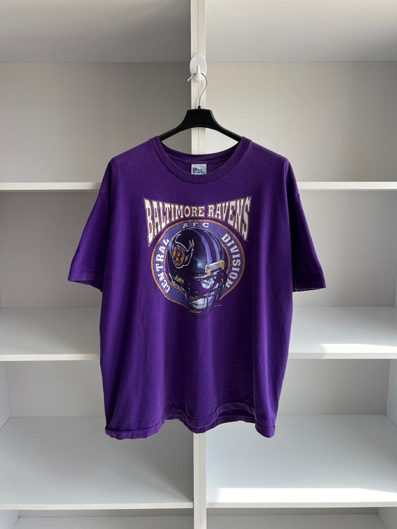 Vintage 1995 Baltimore Ravens T-Shirt Purple  90s… - image 1