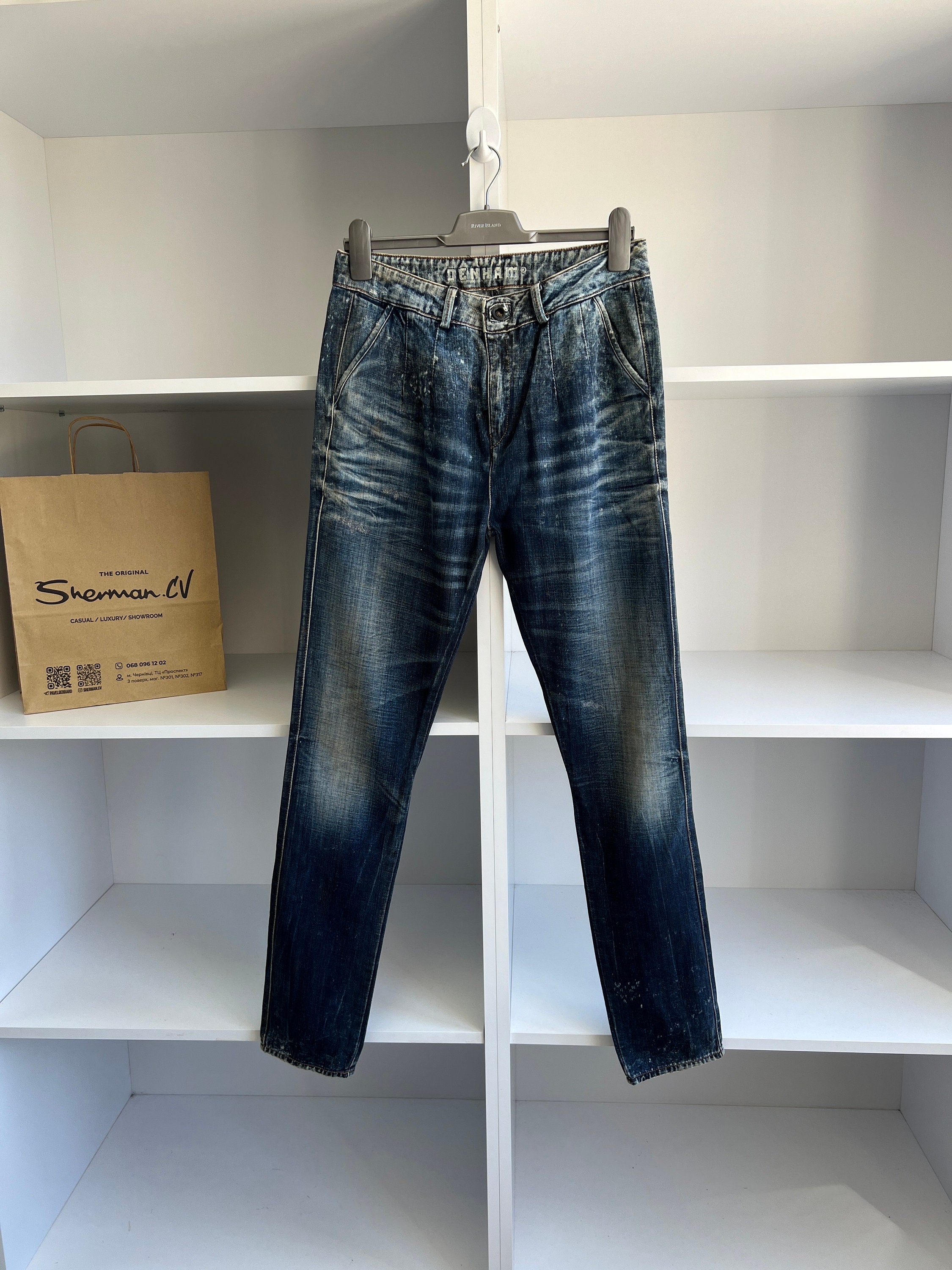 アートカムズファースト×デンハム　LOW CROTCH CROP　EU27サイズ アートカムズファースト×デンハム LOW CROTCH CROP EU27サイズ