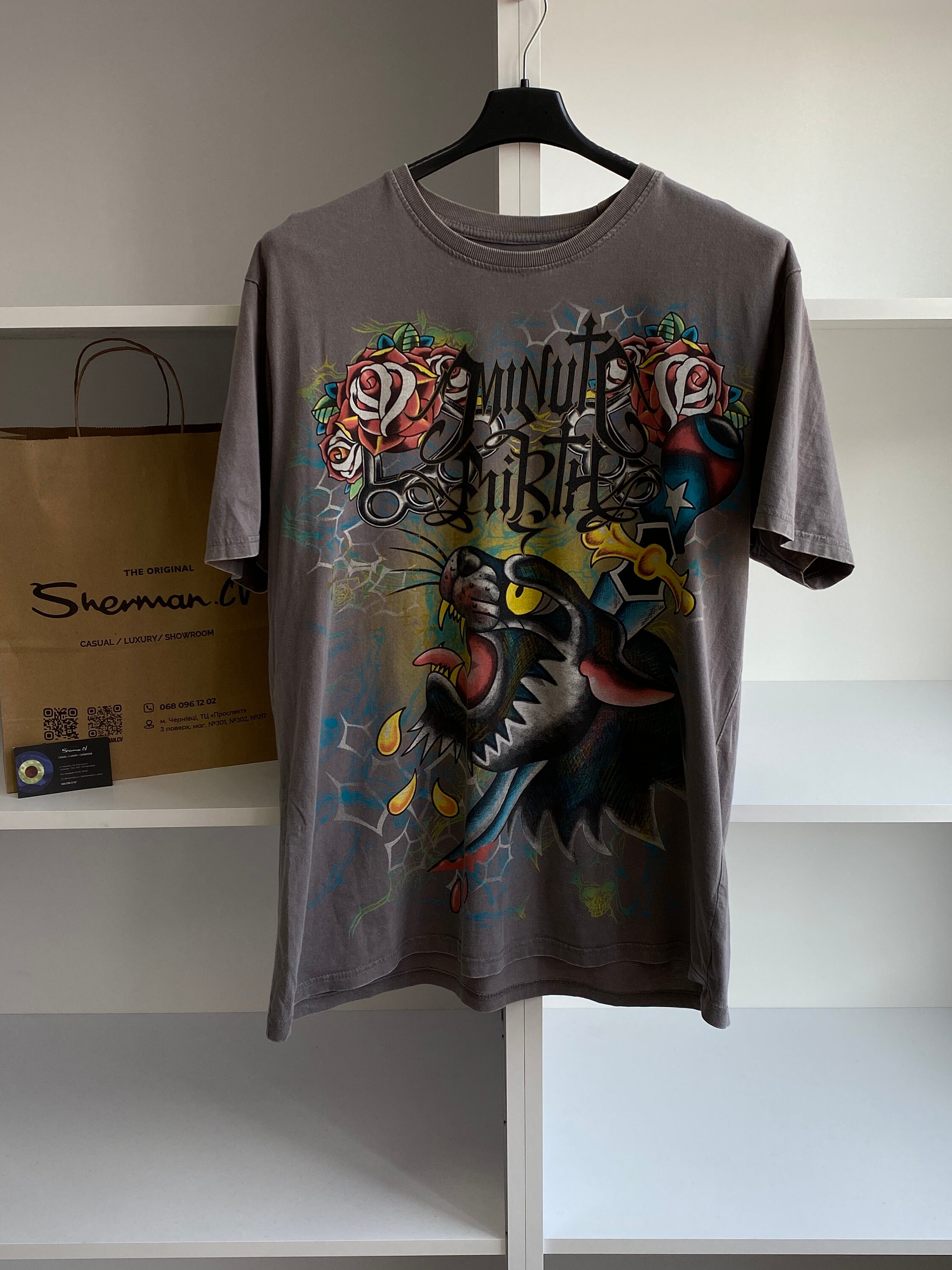 Vintage Minute Mirth Streetwear Camiseta Estilo Ed Hardy Etsy Espana