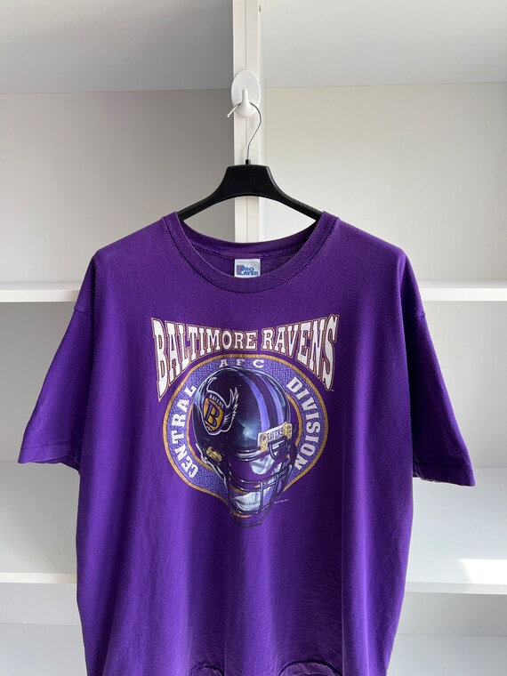 Vintage 1995 Baltimore Ravens T-Shirt Purple  90s… - image 3