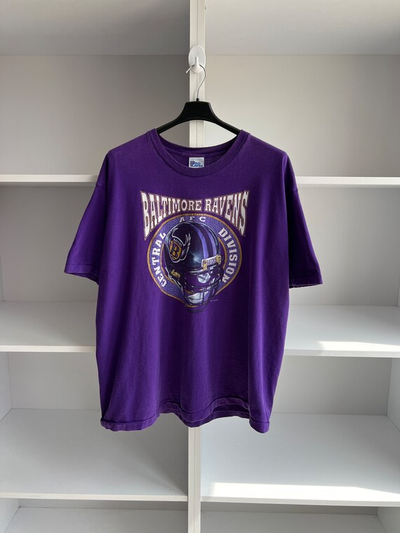 Vintage 1995 Baltimore Ravens T-Shirt Purple  90s… - image 2