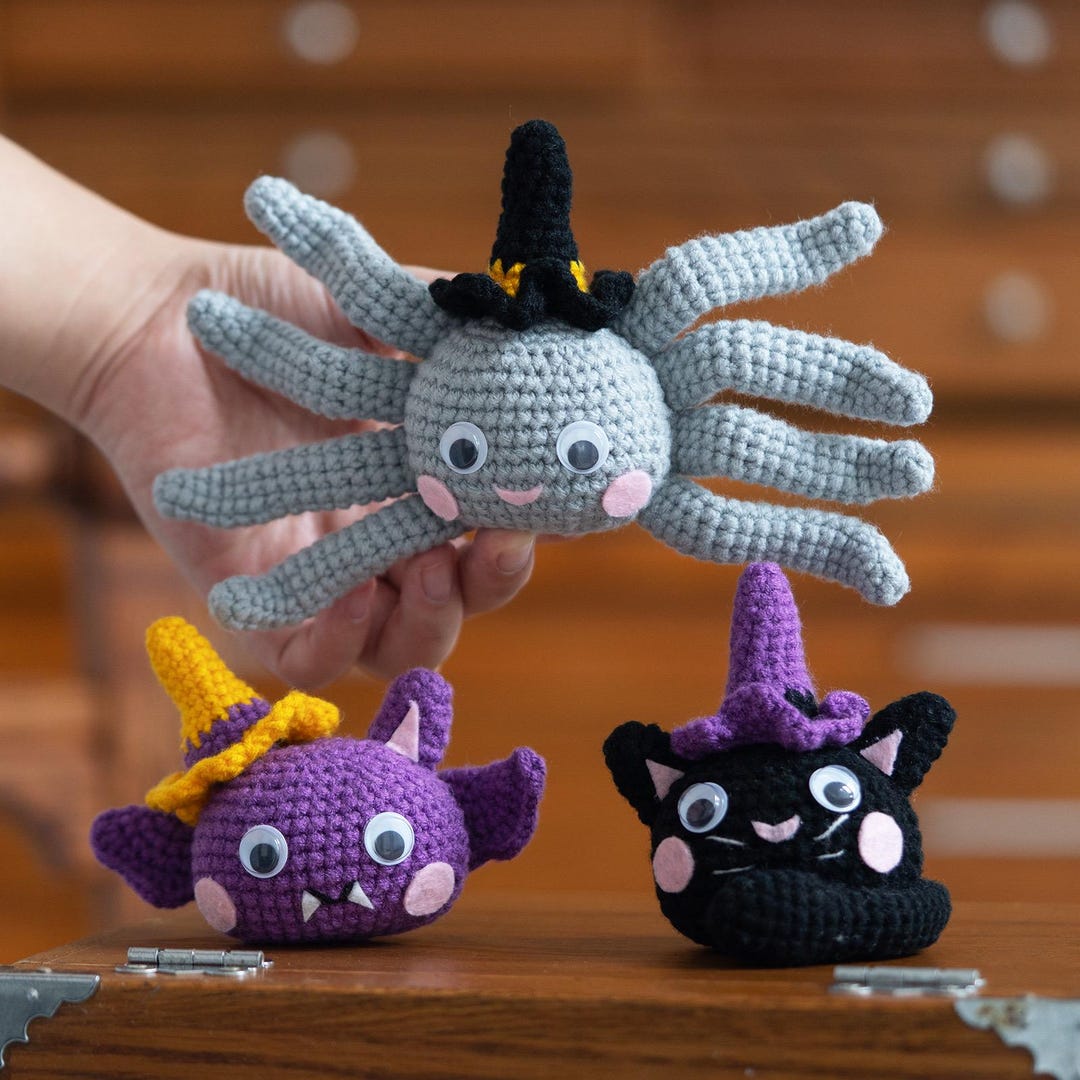 Halloween Crochet Kit Beginner Crochet Kit Learn to Crochet Gift