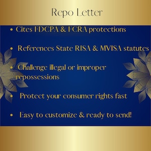 Carta de Disputa de Retomada DIY | Modelo de Carta de Reparo de Crédito | Download Digital