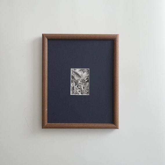 12x16 Walnut Picture Frame 30x40cm with Custom Size Opening Size 2x3 4x6 5x7