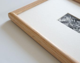 Solid Oak Picture Frame Round【 Spline Joint 】Handmade in the UK
