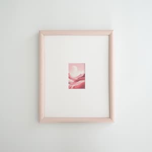 Soft Pink Round Picture Frame with Mount, 18x24, Open Grain