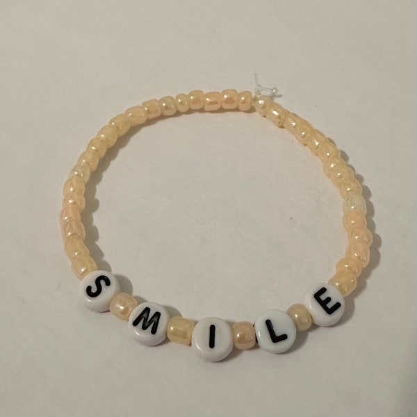 Smile Bracelet: Wear Happiness and Spread Joy - Handcrafted Inspirational Jewelry