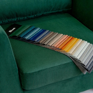 Polsterstoff Cord Stoff Meterware, Stuhlhussen Stoff, gemusterter Polsterstoff Meterware, Stoff für Kissen, Kissen und Sofa