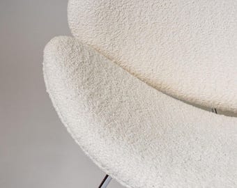 Boucle Fabric by the Yard – Cushions Upholstery White Boucle Chair Fabric, Home Decor Sofa Fabric, Textured Upholstery Furniture Fabric