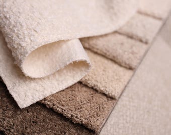 Boucle-Polsterstoff, Schüttware, Teddy-Stoff für Sofa-Stuhl, weicher strukturierter Möbelstoff, lockiges Boucle-Material