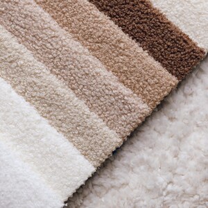 Boucle Fabric by the Yard, Soft Textured Upholstery Furniture Fabric for Home Decoration, Upholstery Boucle Fabric for Sofa, Chair & Pillow