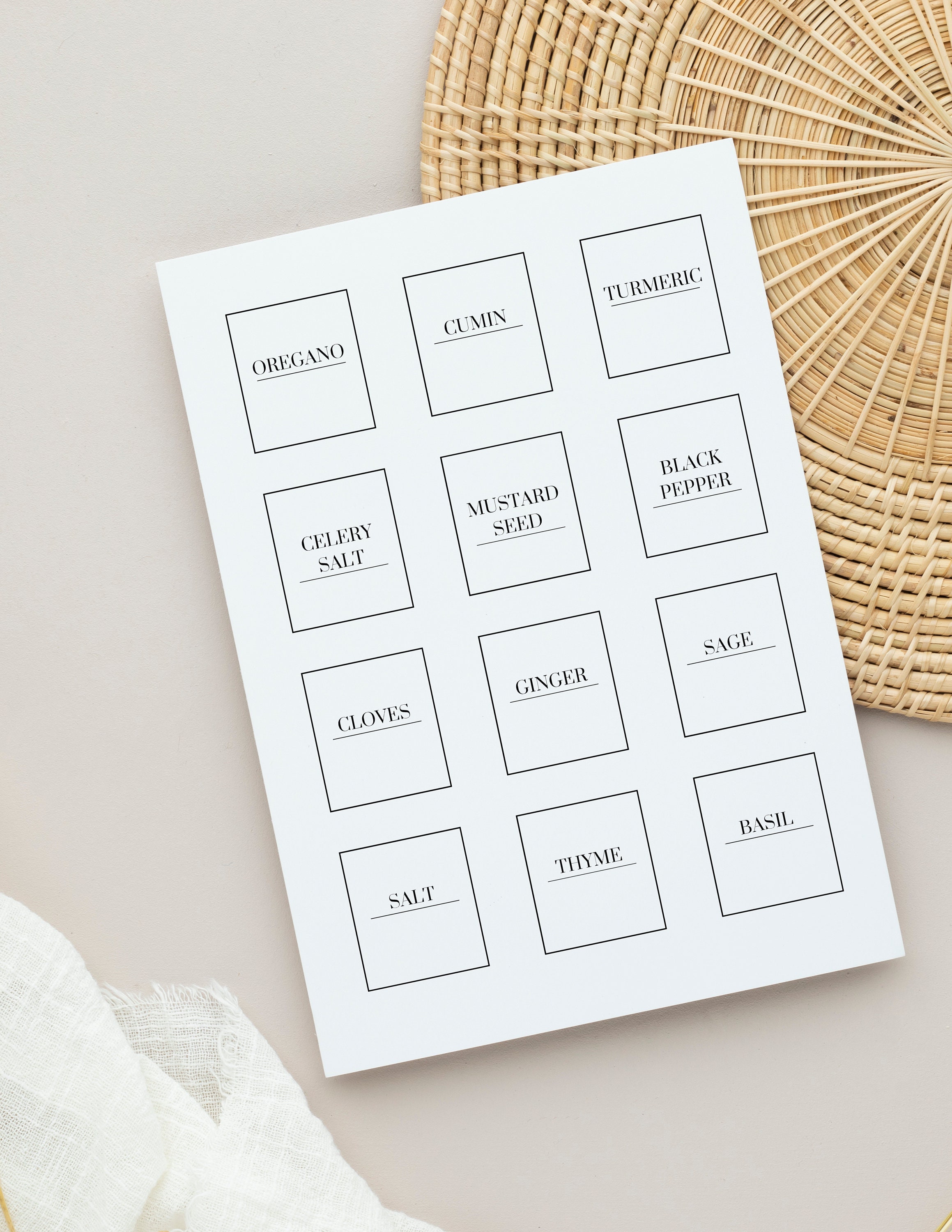 Editable Label Bundle, 10 Label Sizes, US Letter, Minimalist Labels ...