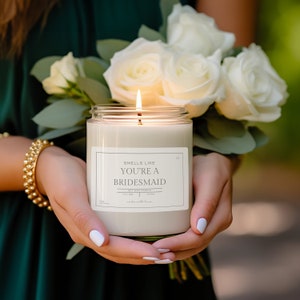 Smells Like You're a Bridesmaid 9 Oz Soy Scented Candle - Cream - Etsy