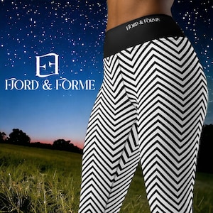 Dynamic Stripe Printed Yoga Leggings | High Waisted Patterned Pants | Comfortable Fitness  Workout Gear | Gym Tights Leggings | Activewear