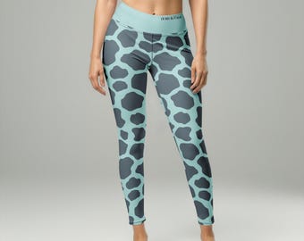 Misty Horizon Yoga Pants - Animal Print Giraffe High Waisted Leggings for Women | Designer Activewear