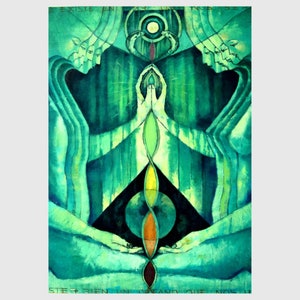 Oeuvre d'art : PISICIS. Peinture originale, impression sur Canva, affiche et carte postale