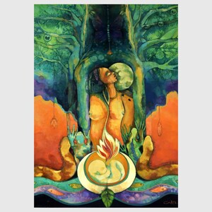 Oeuvre d'Art : BALANCE - Entre CIEL et TERRE. Peinture originale, impression sur toile, affiche et carte postale.