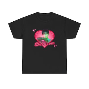 Kpop Seventeen Dokyeom DK Pink Heart Shirt, Unisex Tee, Kpop Fan Apparel, Seventeen Kpop Gift, Kpop Merchandise, Seventeen Concert Outfit
