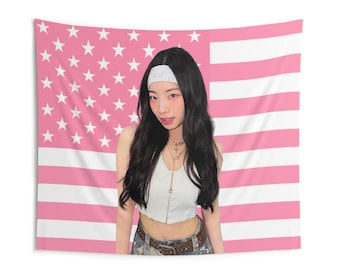 TWICE ダヒョン シカゴ ヴィンテージ ブートレッグ フラッグ バナー