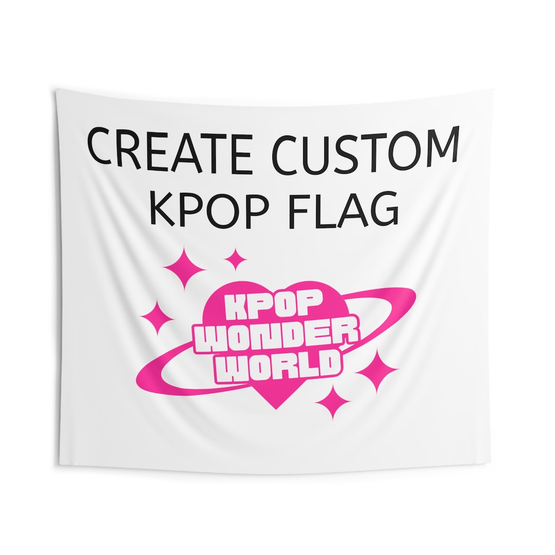 Order A Custom Kpop Flag - Etsy