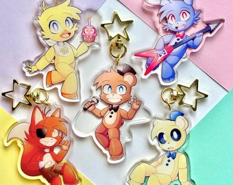 ¡Llavero acrílico de doble cara de Five Nights At Freddy's!