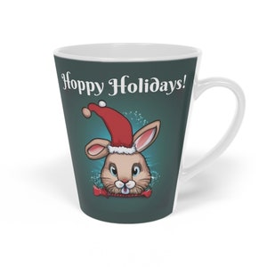 Hoppy Holidays Latte Mug, Green, 12oz