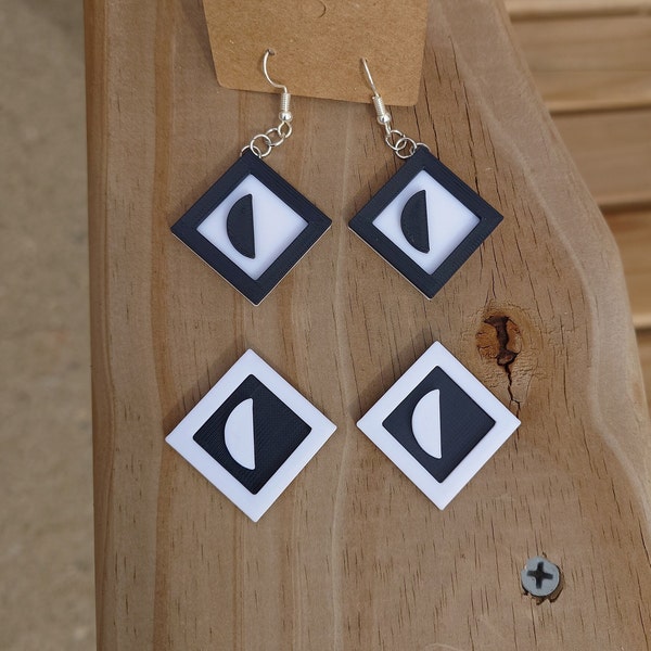 Papadosio Logo 3D-Printed Earrings (Multiple Color Options)