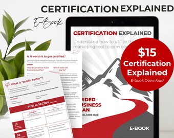 CERTIFIERING - MBE, WBE förklarat: Lås upp företags- och myndighetskontrakt med en e-bok som förenklar certifieringen.