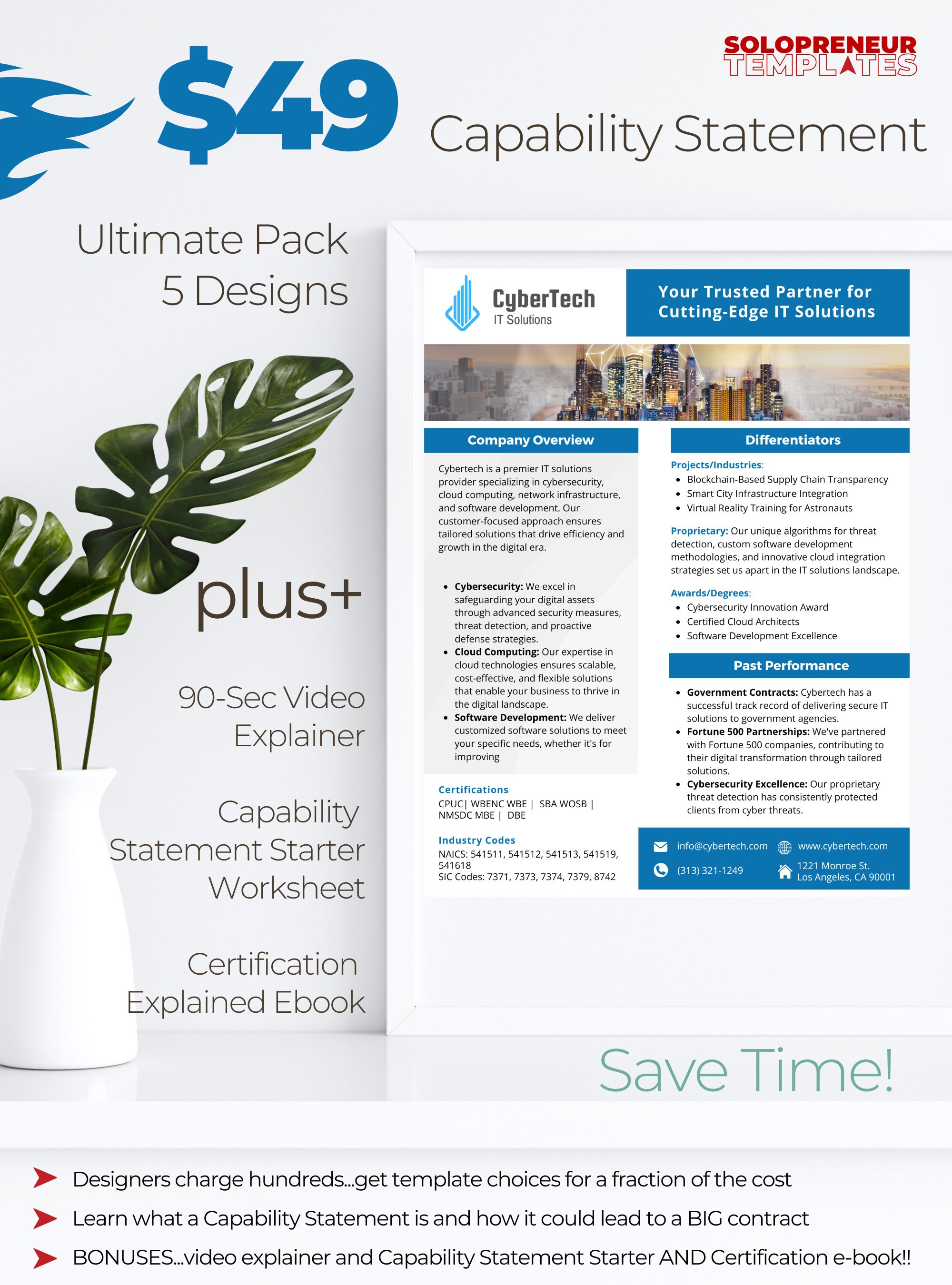 Ultimate Capability Statement Template Bundle – Secure Corporate &  Government Contracts - Etsy