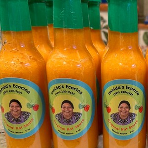 3 Bottles of Imelda La Ecocina Extra Hot Sauce Gift 5 oz bottle of Hot Sauce Pack of 3 Bottles image 2