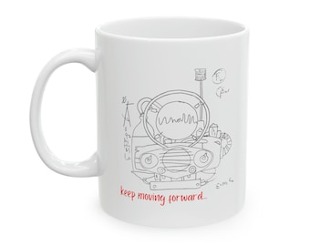 Keep Moving Forward Mug, Meet the Robinsons Cup, Disney Meet the Robinsons, Keep Moving Forward