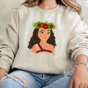 Moana 2 Christmas Crewneck, Moana II Holiday Sweatshirt, Disney Moana 2 Christmas, Disney Moana 2 Holiday Sweatshirt