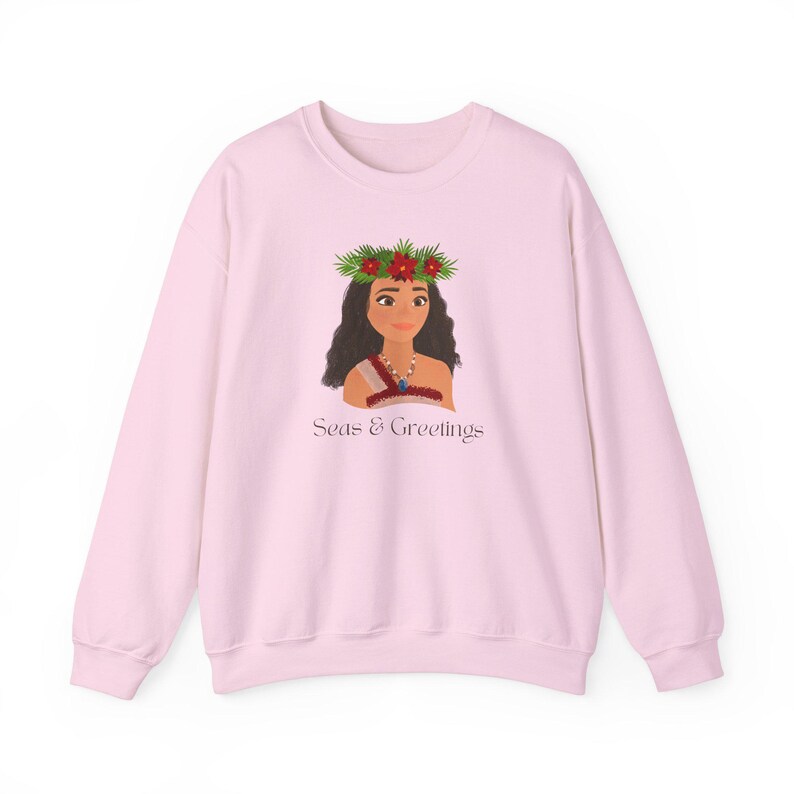 Moana 2 Christmas Crewneck, Moana II Holiday Sweatshirt, Disney Moana 2 Christmas, Disney Moana 2 Holiday Sweatshirt image 7