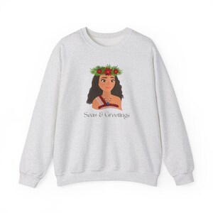 Moana 2 Christmas Crewneck, Moana II Holiday Sweatshirt, Disney Moana 2 Christmas, Disney Moana 2 Holiday Sweatshirt image 3
