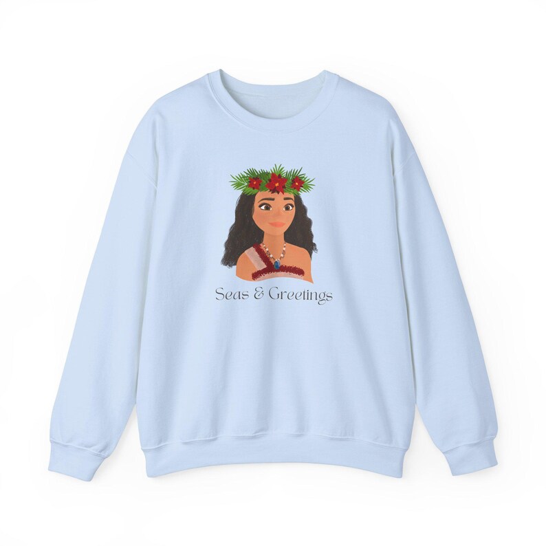 Moana 2 Christmas Crewneck, Moana II Holiday Sweatshirt, Disney Moana 2 Christmas, Disney Moana 2 Holiday Sweatshirt image 5