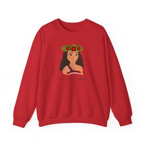 Moana 2 Christmas Crewneck, Moana II Holiday Sweatshirt, Disney Moana 2 Christmas, Disney Moana 2 Holiday Sweatshirt image 9