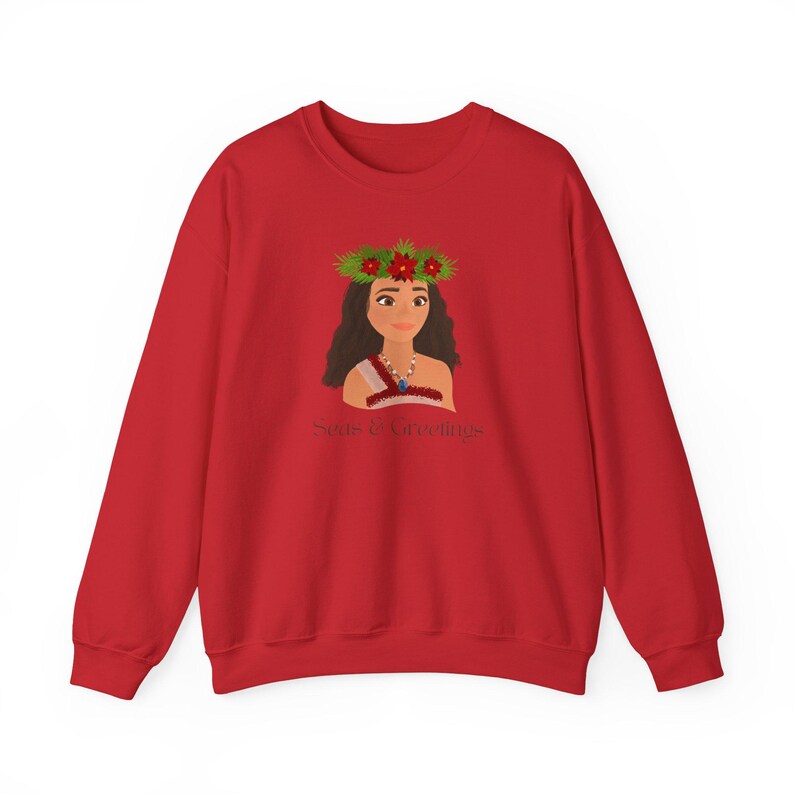 Moana 2 Christmas Crewneck, Moana II Holiday Sweatshirt, Disney Moana 2 Christmas, Disney Moana 2 Holiday Sweatshirt image 9