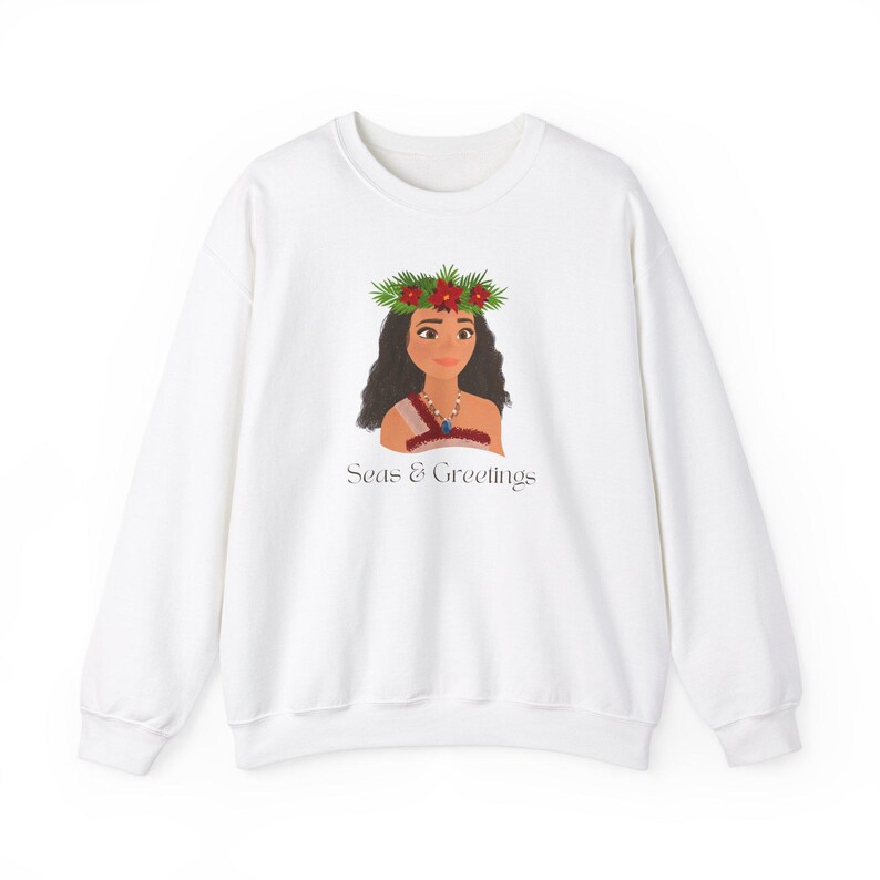 Moana 2 Christmas Crewneck, Moana II Holiday Sweatshirt, Disney Moana 2 Christmas, Disney Moana 2 Holiday Sweatshirt image 2