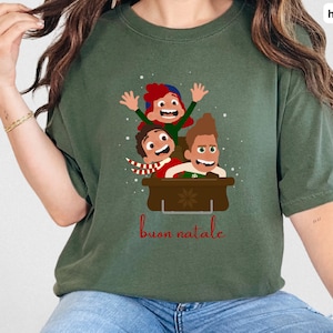 Disney Luca Christmas Tee, Disney Luca Italian Christmas, Disney Christmas Shirt, Luca and Alberto, Buon Natale Luca