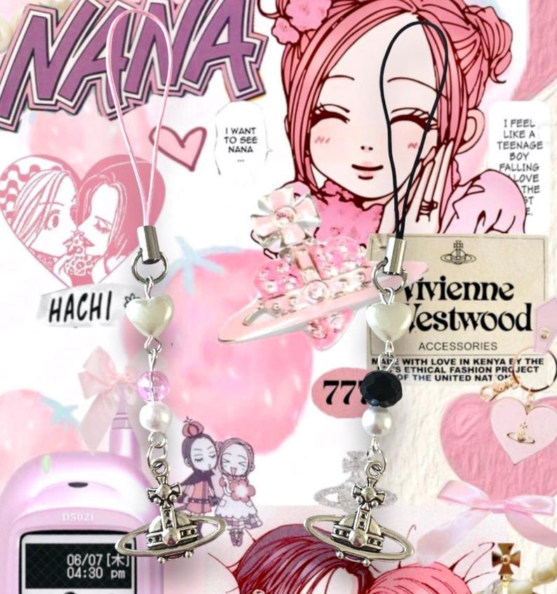 NANA Hachi+osaki Matching Anime Silver Orb Keychains-earrings-unique ...
