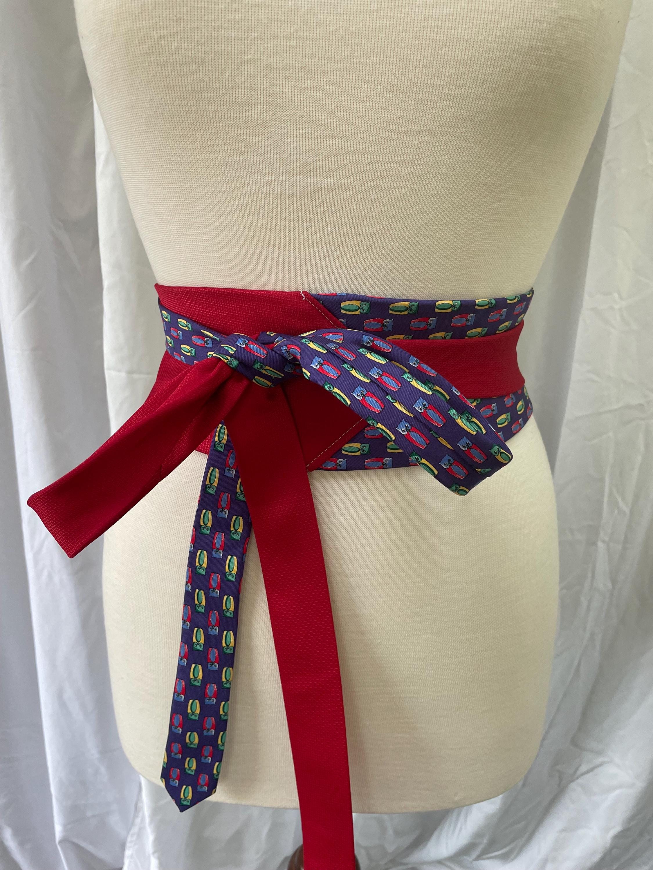 Custom Handmade Necktie Obi Belt - Etsy